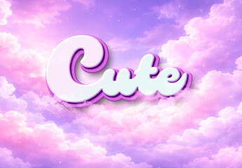 Cute Kawaii Text Effect