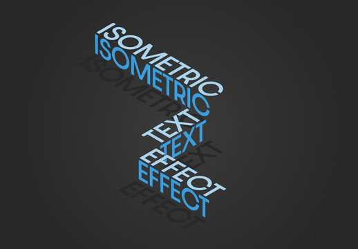 Isometric Perspective Text Effect