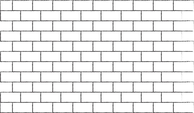 Brick wall black and white texture pattern background