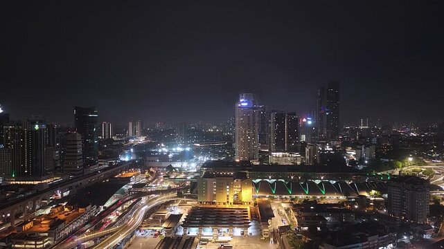 Timelapse  of Johor Bahru cityscape, Malaysia. 4K resolution quality time lapse shot.