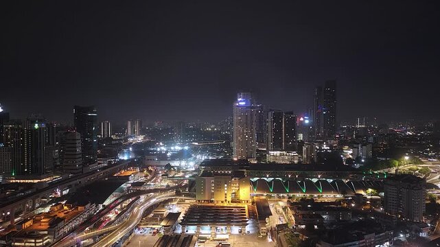 Timelapse  of Johor Bahru cityscape, Malaysia. 4K resolution quality time lapse shot.