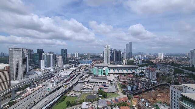 Timelapse  of Johor Bahru cityscape, Malaysia. 4K resolution quality time lapse shot.