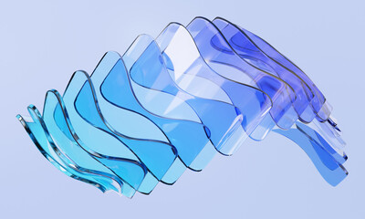 Abstract futuristic gradient glass glossy background design holographic colorful graphic crystal style creative motion pattern movement dispersion geometric dynamic. 3d render illustration