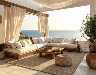 Fototapeta premium Mediterranes Luxuswohnen