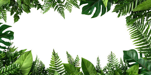 Lush green leaves frame a dark center