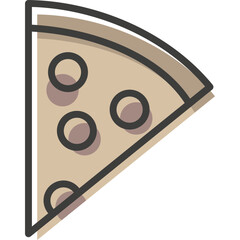 Simple Pizza Slice Icon