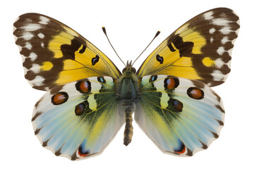 Fototapeta premium Butterfly With Yellow And White Wings