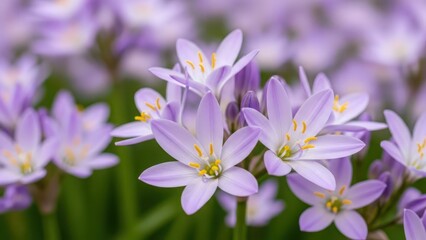 Obraz premium Beautiful purple flowers in full bloom