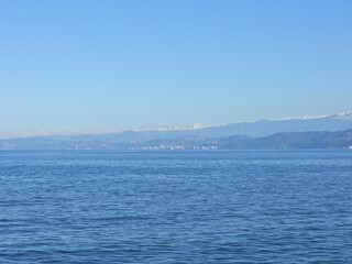 Obraz premium natural mountain sea view photo