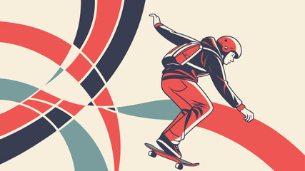 vector illustration of a dancing girl