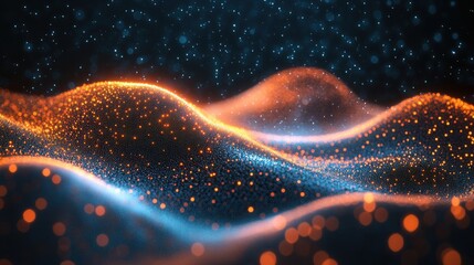 Predictive Analytics Abstract Flowing Insight Lines 