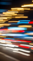 Streaks of Light - A Dynamic Urban Nightscape.