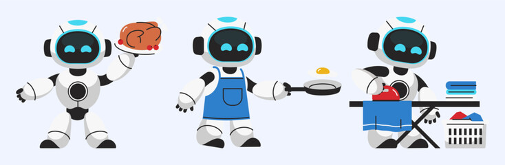 Domestic Robots Performing Household Chores Automation