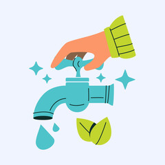 Protecting Water Resources Eco Friendly Concept For Saving