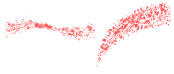 Lance light effect isolated on transparent background red glowing lance light trail