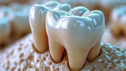 Tooth enamel protection concept illustrating decay prevention and oral health care