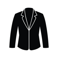 Naklejka premium Jacket Silhouette Icon Vector Illustration