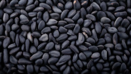 Pile of Black Sesame Seeds - A Close-Up View of Nutrient-Rich Grains.