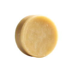 Round, light beige bar soap, smooth texture