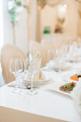 Fototapeta premium Wedding decoration, restorant flowers