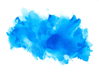 blue hand painted watercolor background textrre