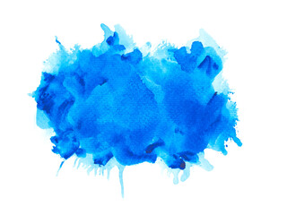 blue hand painted watercolor background textrre