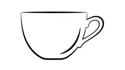 A minimalist white logo on a sleek black background