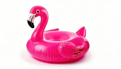 Pink Flamingo Pool Float - Summer Fun and Relaxation.