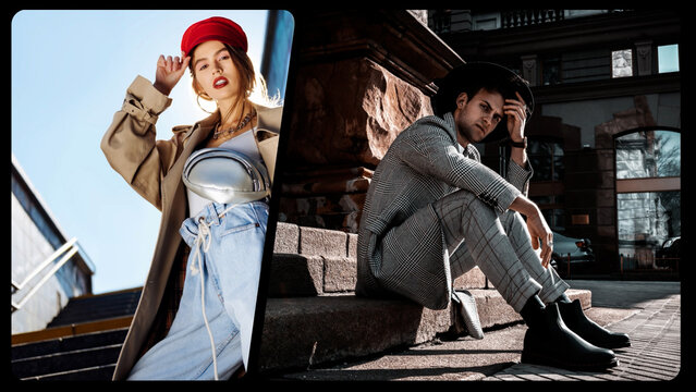 Split Screens -  2 Frames 04