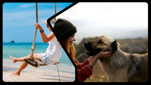 Split Screens -  2 Frames 01