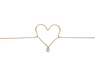 Simple heart shape illustration isolated on transparent background