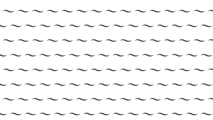 Simple vector pattern featuring horizontal black wavy lines or tilde symbols on a white background