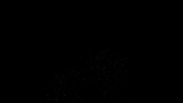 fire horse shape fireworks explosion with alpha channel