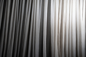 white curtain background