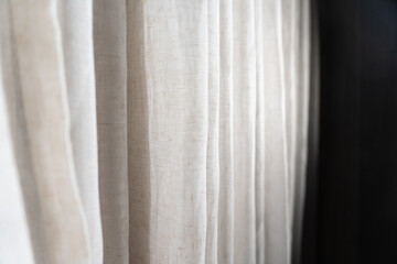 white curtain background