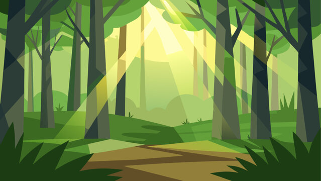 Serene forest pathway