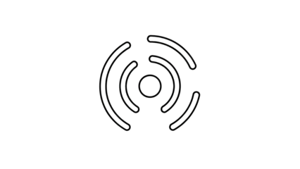 A serene landscape of a mountain range at sunset with a vibrant ocean in the foreground