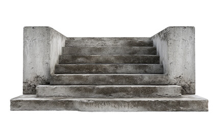 Concrete steps, weathered and aged, leading upward