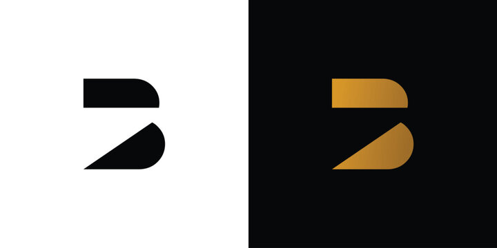 Unique and luxury B logo design