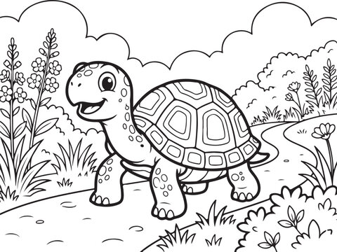 Bold And Easy Cartoon Coloring Pages For Kdp 