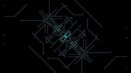 Abstract Futuristic Digital Network Connection Technology Background. - Powered by Adobe