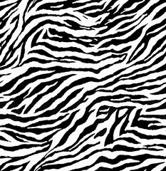 Fototapeta premium abstract animal skin texture textile print, Zebra seamless pattern design 