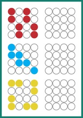 Worksheet for children, repeat drawing, memory attention logic for preschool and school age children. 
