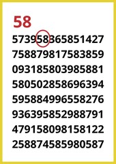 A worksheet for children, Find a two-digit number. 
Digital Code Represents Information Technology
