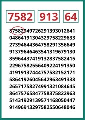Numbers Reveal Complex Data Analysis System
worksheet for children, find the number. 
Digital Code Represents Information Technology