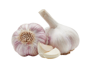 Two whole heads of garlic with cloves