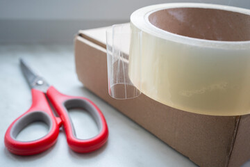 Transparent Adhesive Tape for Parcel Packaging