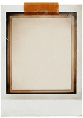 Empty vintage-style photo frame