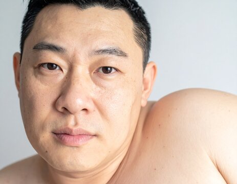 Gros plan de peau humaine r&eacute;elle avec texture naturelle et imperfections