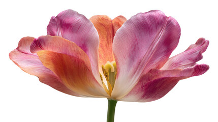 Tulip flower isolated on a white background